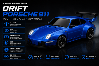 🚗 RC Drift Car 2.4GHz – Samochód Zdalnie Sterowany 1:16