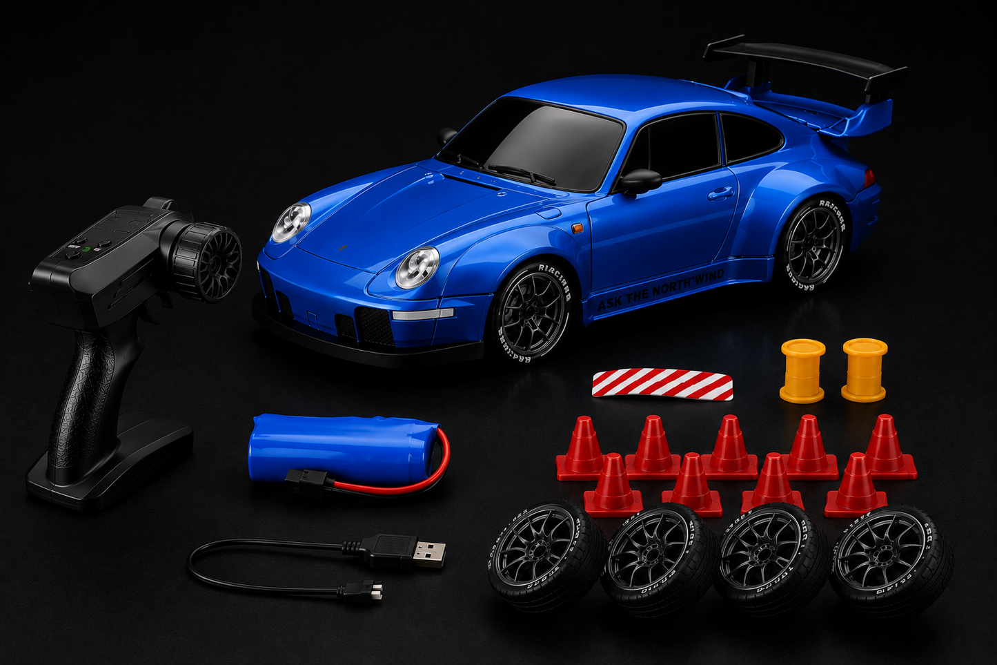 🚗 RC Drift Car 2.4GHz – Samochód Zdalnie Sterowany 1:16